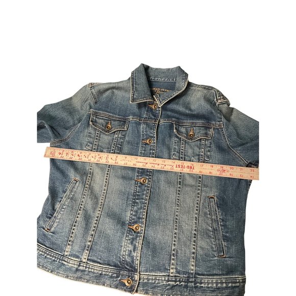 Lauren Jeans Premium Large‎ Denim Women's Jacket Trucker Style - Picture 4 of 4
